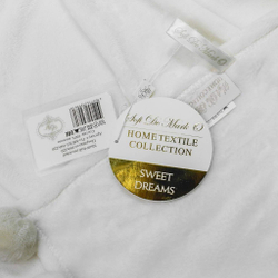 Плед 220x240 Sofi De MarkO Multi-ball молочный Китай этикетка