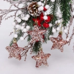 Набор украшений SHINE «Starlight» 6 см (4 шт.), copper