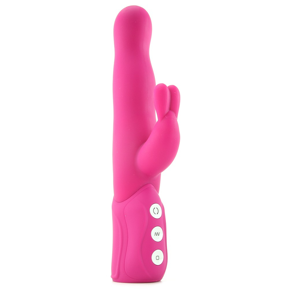 Розовый хай-тек вибромассажер iVibe Select iRabbit - 26 см. (Цвет: розовый)