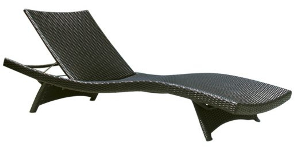 Шезлонг-лежак плетеный Tagliamento Sentosa, коричневый