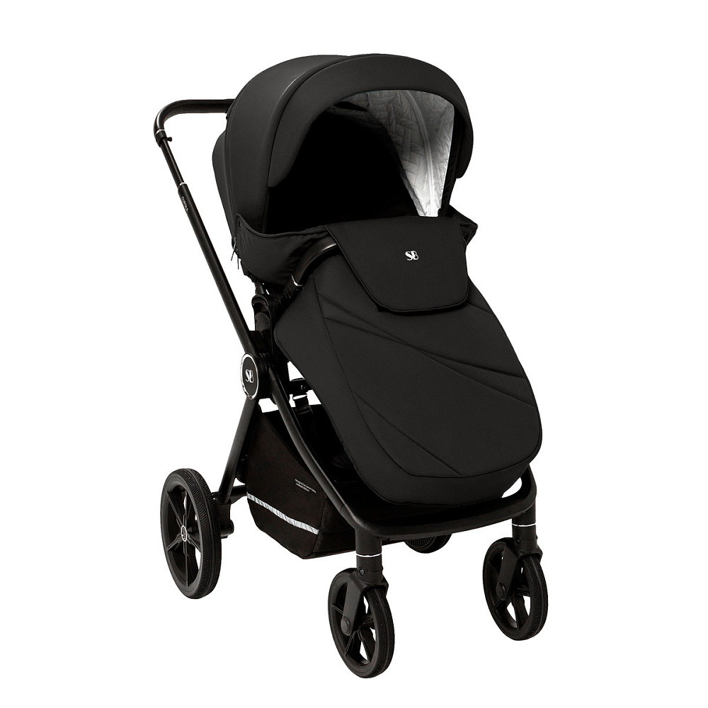 Коляска 4 в 1 Sweet Baby Cupola New + автокресло Elegante Plus с базой i-Size ISOFIX DK780 Moon Black
