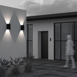 Уличный настенный светодиодный светильник Maytoni Drape O526WL-L20B3K