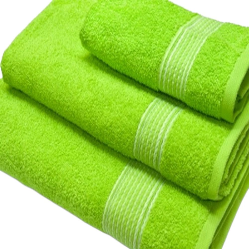 Набор из 3-х махровых полотенец "П37. Косичка" в упаковке, 100% хлопок, Россия.