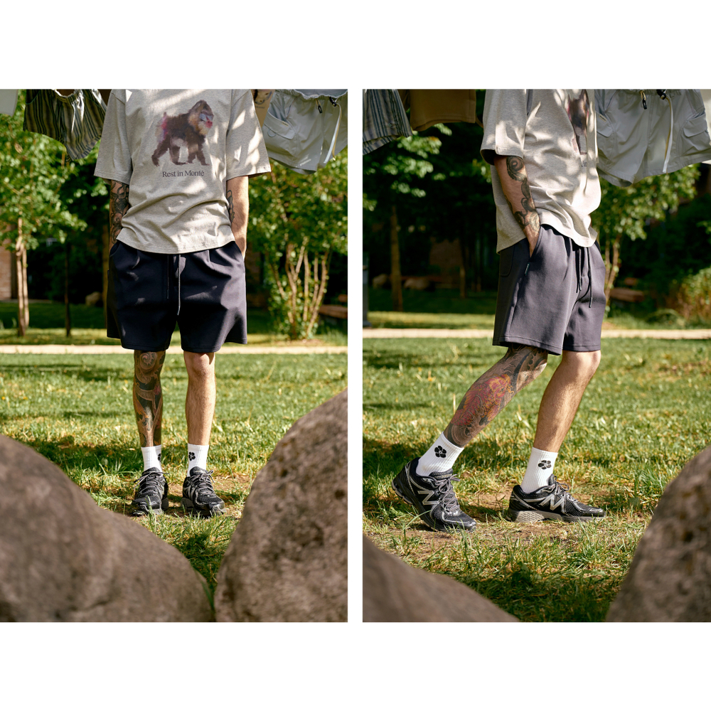 Шорты Nothomme Monterest Shorts Basic 280g "No Moon Black"