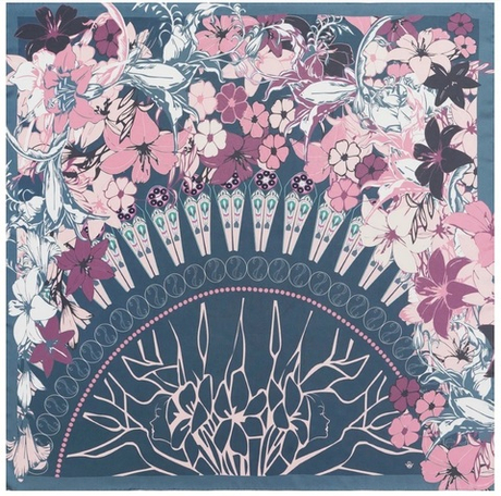 Платок 90х90 Petrusse Chamade Rose красный