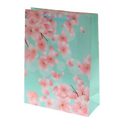 GAEM Пакет подарочный L (бумага 210г/м2, блок 12шт), L30 W12 H40 см, 4в.