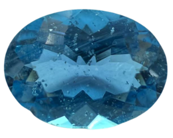 Аквамарин натуральный, огранка «овал» 7×5 мм