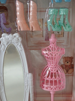 Кукла в наборе арт. 6935-A, с одеждой, обувью и мебелью, высота 28 см, сгибаются руки