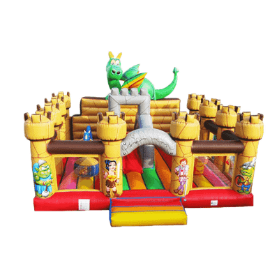 Коммерческий надувной батут "Замок дракона"