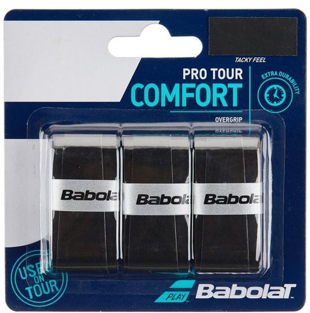 Намотки теннисные Babolat Pro Tour black 3P