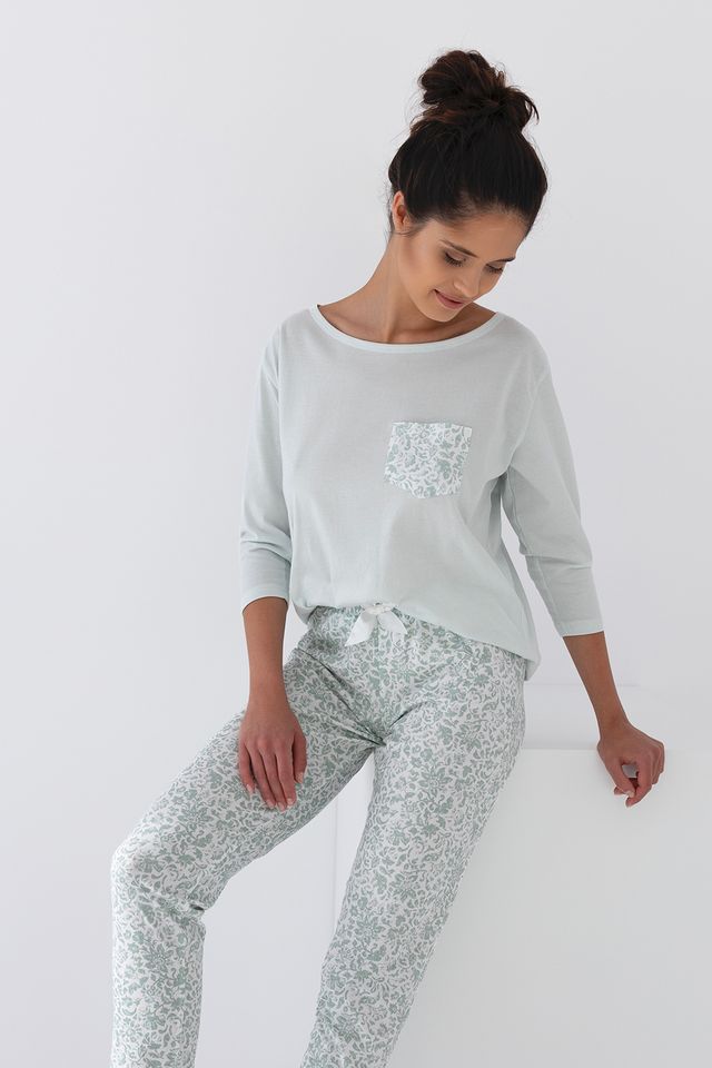 Пижама с прямыми брюками Flora