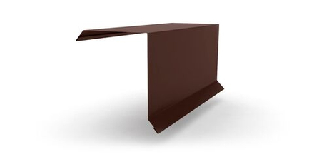 Планка торцевая с покрытием Полиэстер 0,45мм, цвет RAL 8017 2м