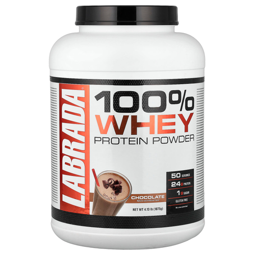 Labrada Nutrition, 100% порошок из сывороточного протеина, со вкусом шоколада, 1875 г (4,13 фунта)