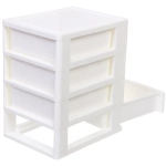 Комод малыйдля хранения «БАРЛАО», четыреотделения, цвет белый, 20*13*17см (пакет)