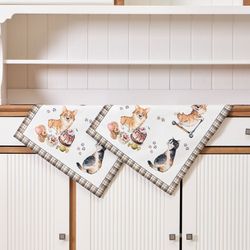 НАБОР ПОЛОТЕНЕЦ ИЗ 2-Х ШТ "ДРУЖБА",40Х60СМ, 100% ХЛОПОК, ТВИЛ