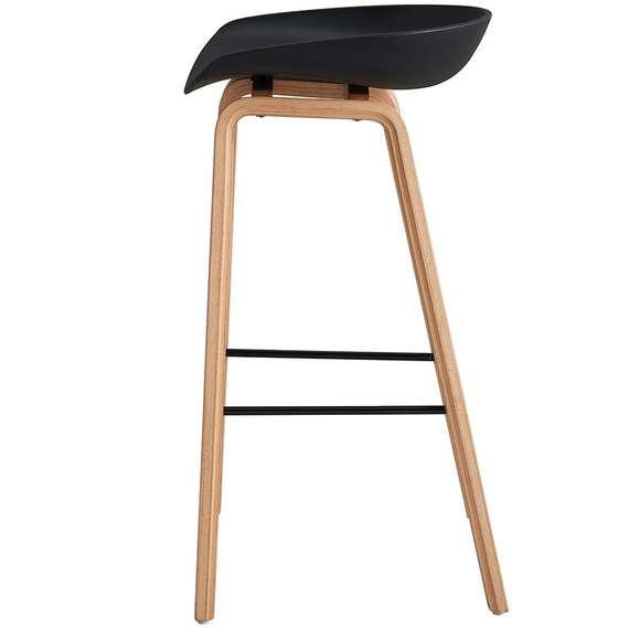 Барный стул Hey с черным пластиковым сиденьем | Купить в Hallberg.ru