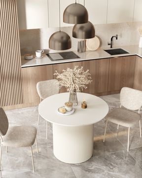 Стол обеденный Boston 100*75 молочный