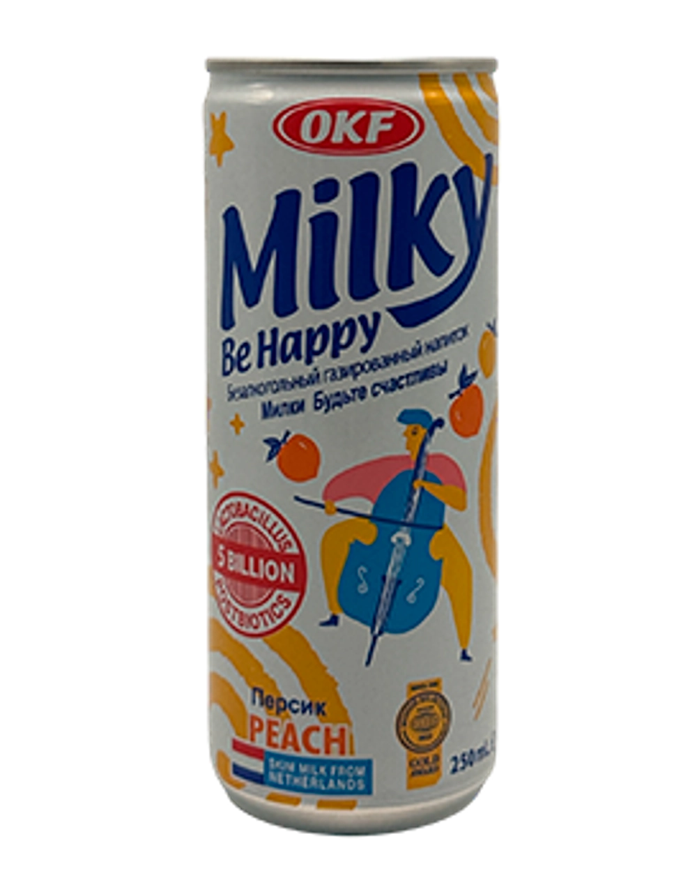 напиток MILKY OKF ПЕРСИК 250мл ж/б (1х24)