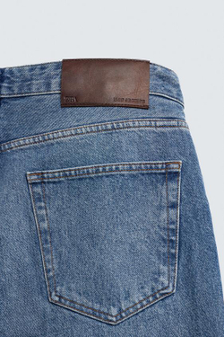 ZARA ДЖИНСЫ STRAIGHT FIT LIMITED EDITION, ВЫЦВЕТШИЙ СИНИЙ