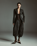 Бриджи из шерти в полоску М, Серые