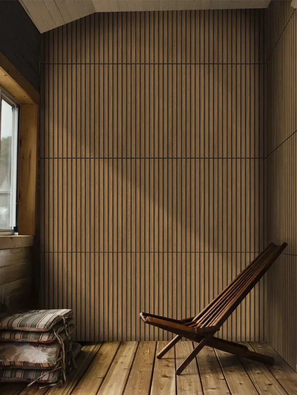 Декоративная стеновая панель ПВХ Дуб шале 280х600 мм