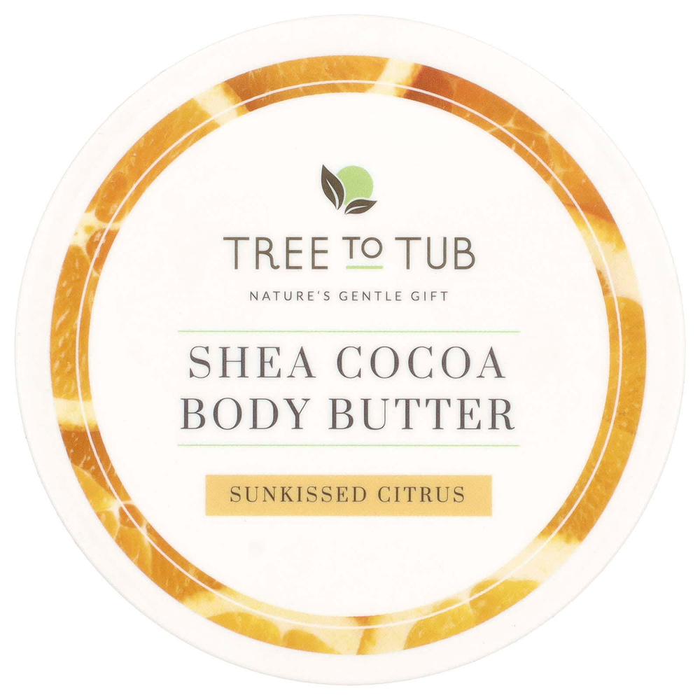 Tree To Tub, Масло для тела с какао ши, солнечные цитрусы, 200 мл (6,7 жидк. Унции)