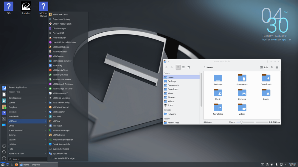 MX Linux 23 (с лицензионным договором присоединения)