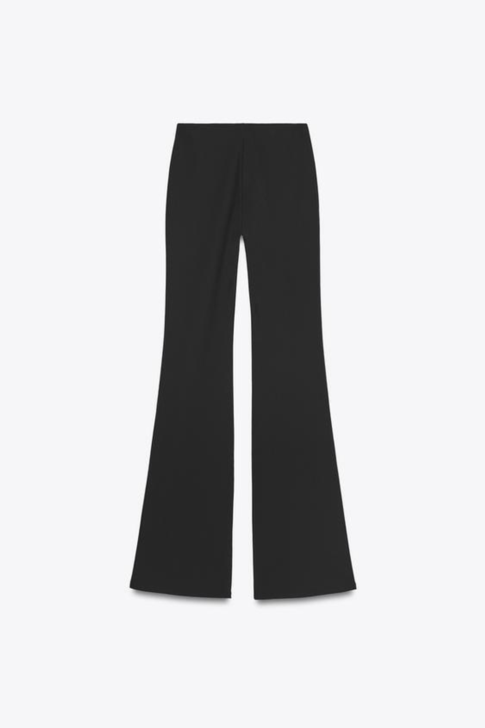 ZARA БРЮКИ FLARE ИЗ КРЕПА, ЧЕРНЫЙ