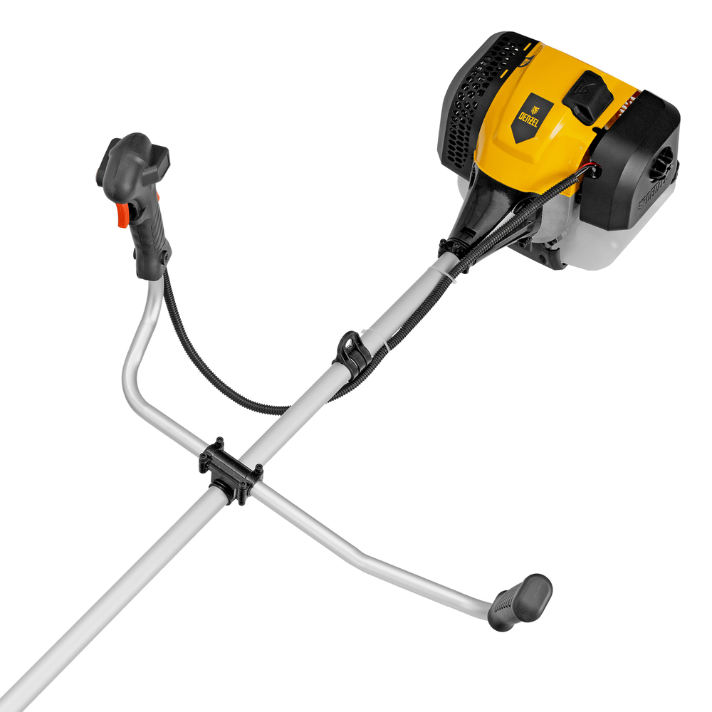 Триммер бензиновый DGT 430, 43 см3, 2.5 л. с, неразъемная штанга, состоит из 2 частей Denzel