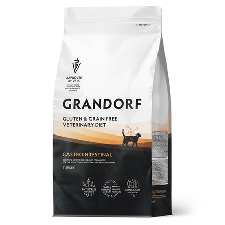 Полнорационный диетический корм для кошек при расстройствах пищеварения GRANDORF VETERINARY DIET Cat GASTROINTESTINAL 2 кг