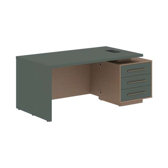 Стол руководителя с тумбой VCT 1890(R)  1800х900х750 VELION