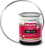 Эмаль ПФ-115 Лакра белая матовая (1кг)Л-С