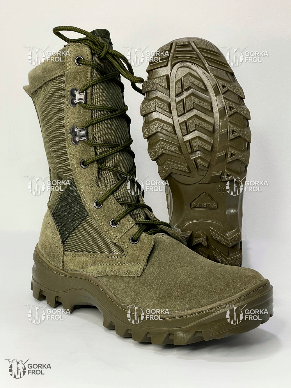 Ботинки с высокими берцами 516 О «SHOT OLIVA»