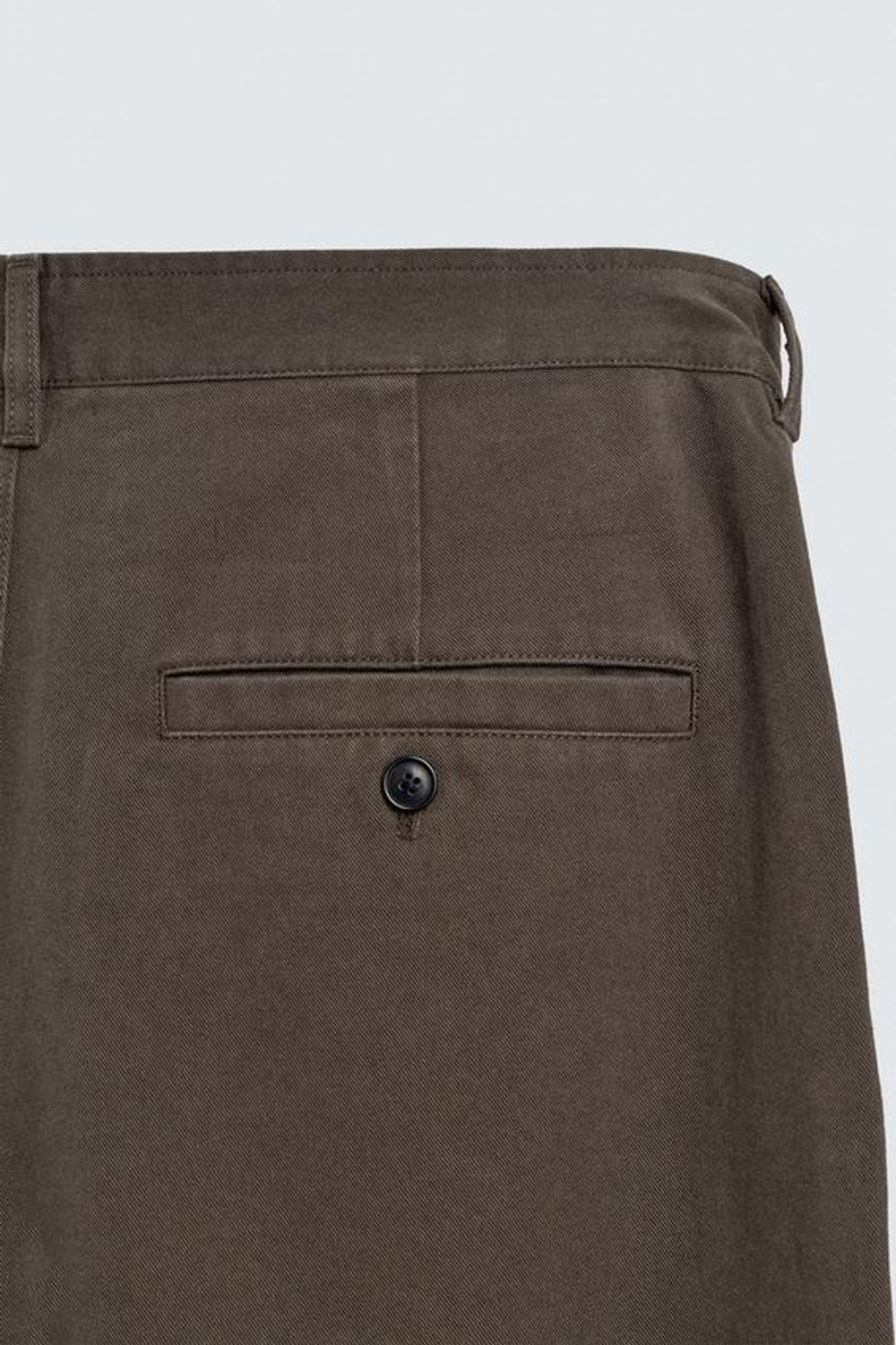 ZARA БРЮКИ ЧИНОС STRAIGHT FIT, КОРИЧНЕВЫЙ