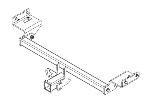 Фаркоп на HYUNDAI CRETA американский квадрат (2016-) (без электрики, паспорт/сертификат в комплекте) Автос.HY 29B