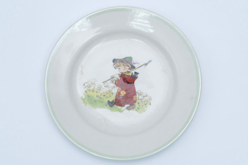 Детская полупорционная тарелка «Пастушок»