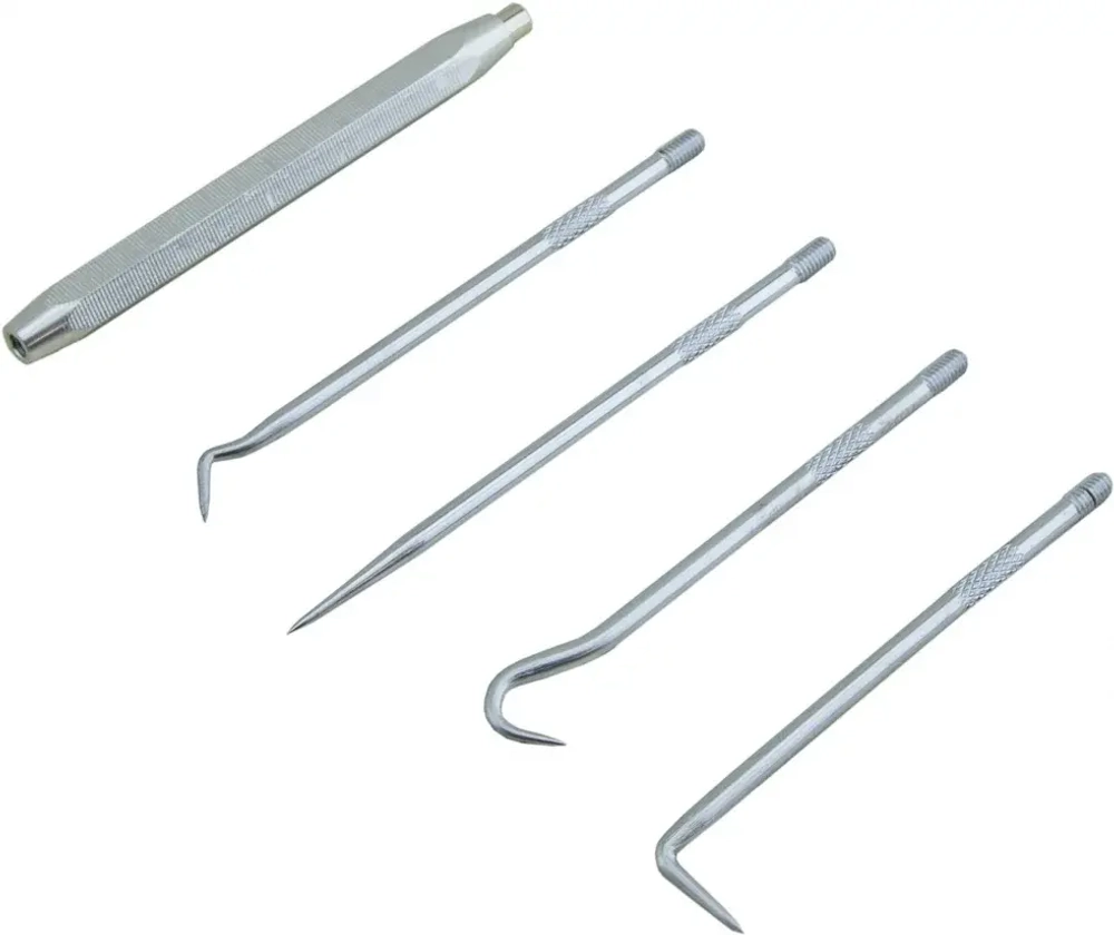 Набор крючков для демонтажа сальников и уплотнителей, 5 предметов, ZIPMEND