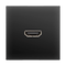 Розетка Werkel HDMI черная матовая WL08-60-11 4690389111051