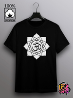 Футболка с принтом Лотос со знаком ОМ