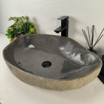 Каменная раковина из речного камня RS-05028 (61*45*15) 0863 из натурального камня