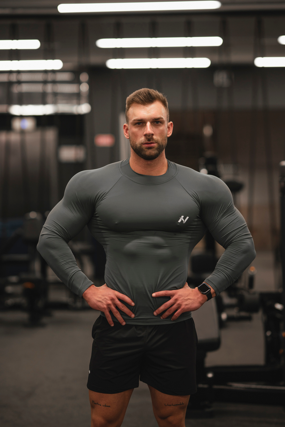 Лонгслив FUNCTIONAL T-SHIRT WITH LONG SLEEVES "ACTIVE" 328 Серый