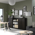 BILLY / OXBERG Комбинация стеллажей с дверцами ИКЕА