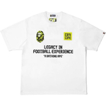 A Bathing Ape Bathing Ape X Cr7 Life Cr7 Life Collaboration Fw25 Футболка белый