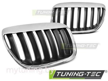 Решетка (ноздри) радиатора BROWS CHROME BLACK для BMW X5 E53 LCi