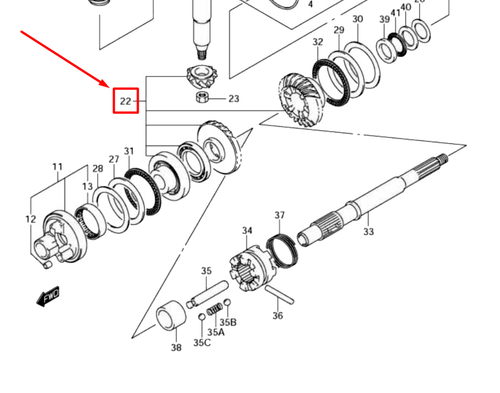 57300-92850-000 PINION GEAR SET