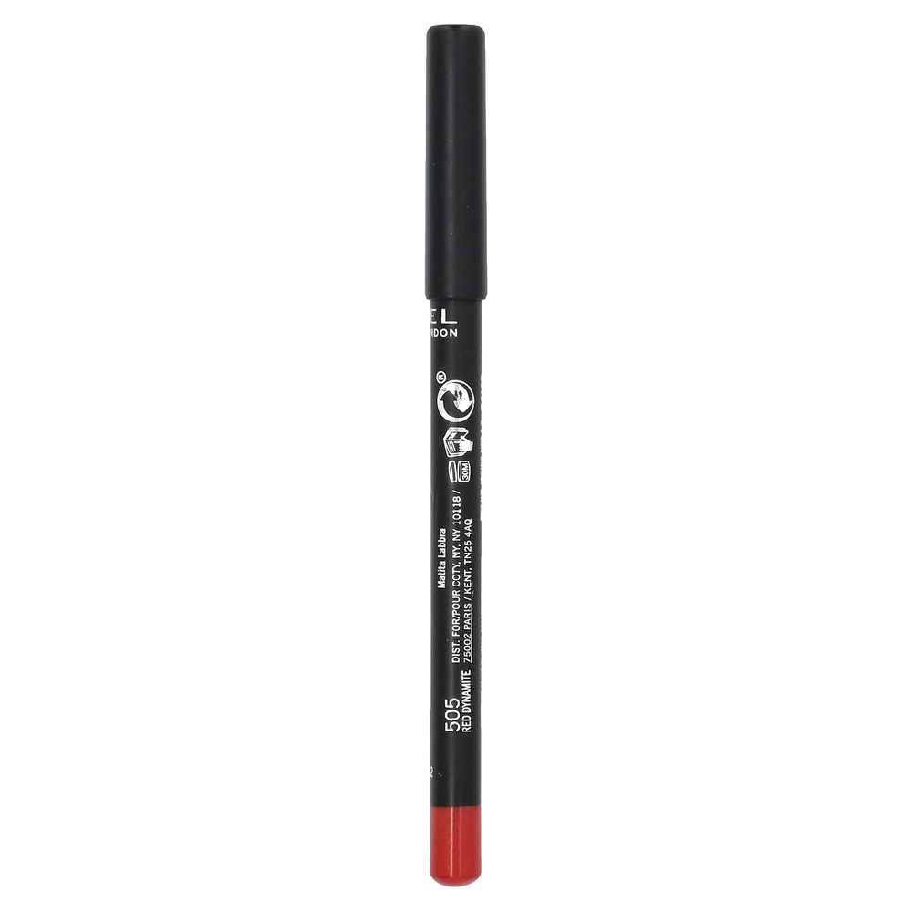 Rimmel London, Стойкий финиш, карандаш для губ, оттенок 505 Red Dynamite, 1,2 г (0,04 унции)