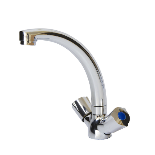 Смеситель для кухни 1/2 кер Казань КС-55 51005 металлиз мах, универ крепление