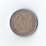 2 евро 2002 год Германия Федеральный орел (двор F) VF