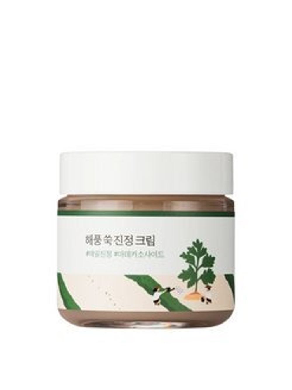 Лёгкий успокаивающий крем с полынью Round Lab Mugwort Calming Cream 80 мл