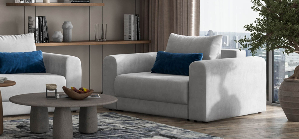 Кресло РИЧМОНД MODOOL Велюр Monolit сталь
